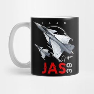 Saab JAS39 Gripen Swedish Fighterjet Aircraft Mug